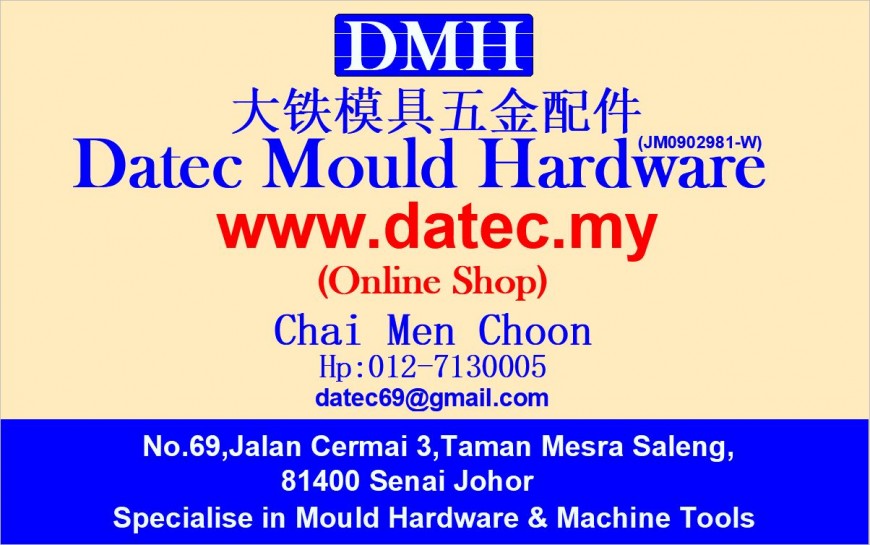 About Datec Mould Hardware